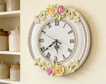 Shabby Chic Wanduhr, Mid Century Modern Kitchen
