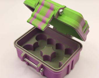 3mL Peptide Vial Storage Case – 10 Vial Capacity, 3D Printed Lab Organizer
