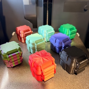3D Printed Peptide Storage Vial Holder Case – Secure 4-Slot Lab Organizer Box