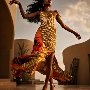 Tribal Evening Dress - Etsy