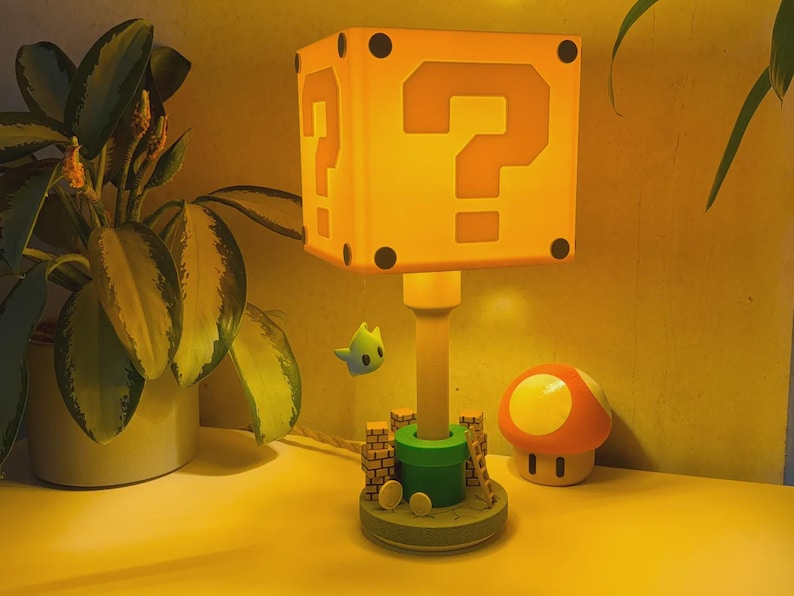 Super Mario Galaxy Question Block Lamp image 1
