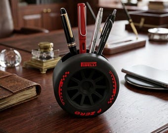 F1 2026 Racing Wheel Pen Holder