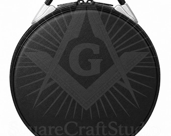 Estuche para gorro masónico / Bolsa protectora para gorro masónico / Estuche de viaje para corona de caballero templario / Organizador de insignias fraternales