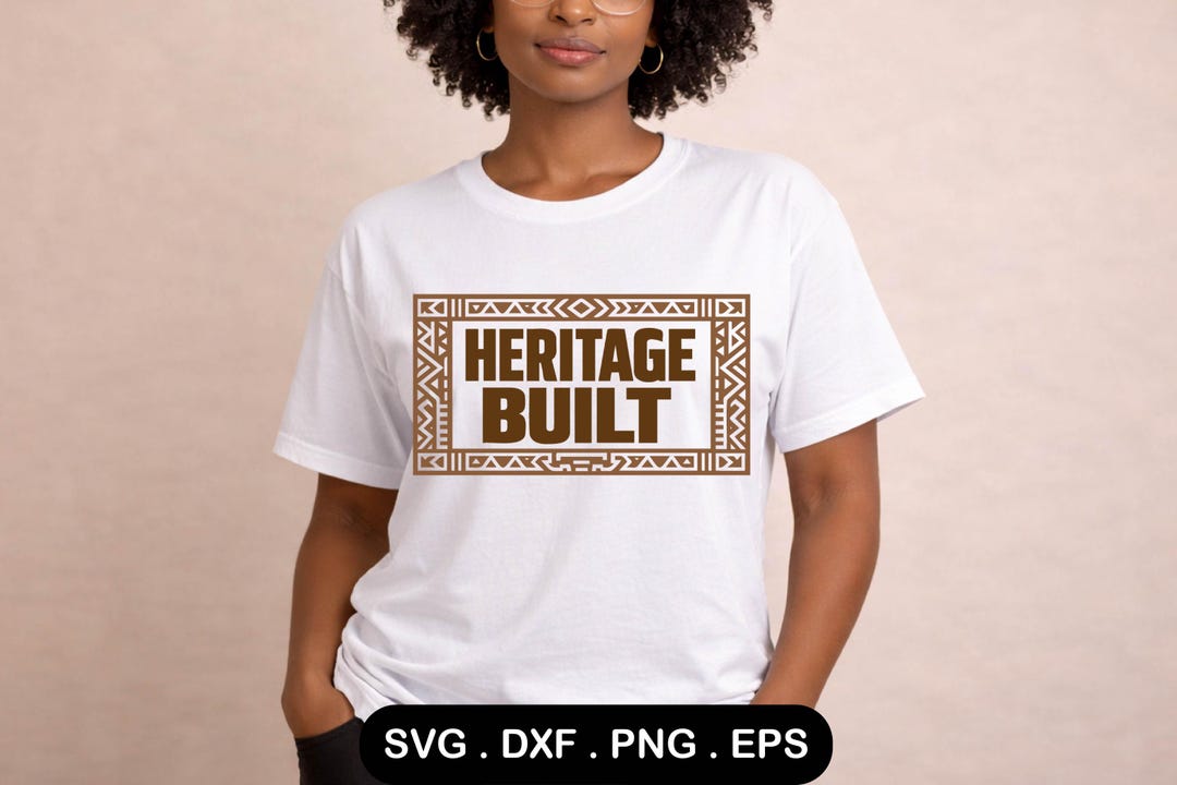 Heritage Built SVG, African American Woman, Melanin Queen, Black Girl ...