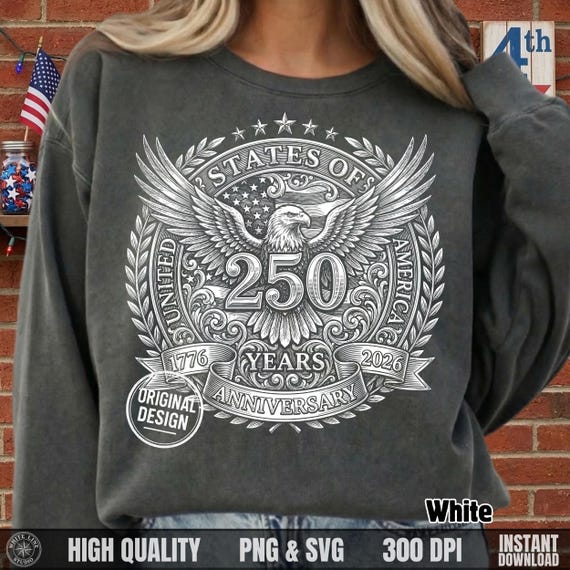 4th of July PNG, USA 250th Anniversary SVG, Bald Eagle Graphic, Vintage Halftone Patriotic usa, 1776 to 2026, Shirt Sublimation Clipart