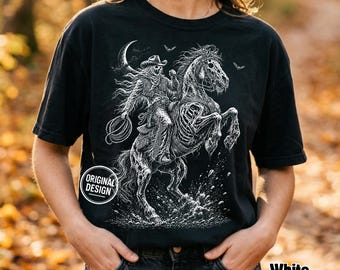 Western Halloween PNG, Boo Haw Rodeo PNG, Ghost Cowboy Rider, Skeleton Horse Art, Vintage Spooky Shirt, Sublimation Clipart