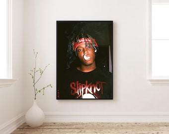 Juice WRLD ポスター | ヒップホップアーティストのウォールアート | Supreme ストリートウェアプリント | ラップ風ルームデコレーション
