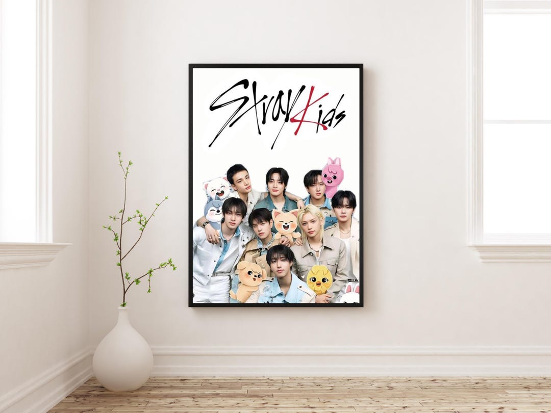 Stray Kids Poster | SKZOO Kpop Wall Art Print | Cute Idol Aesthetic ...
