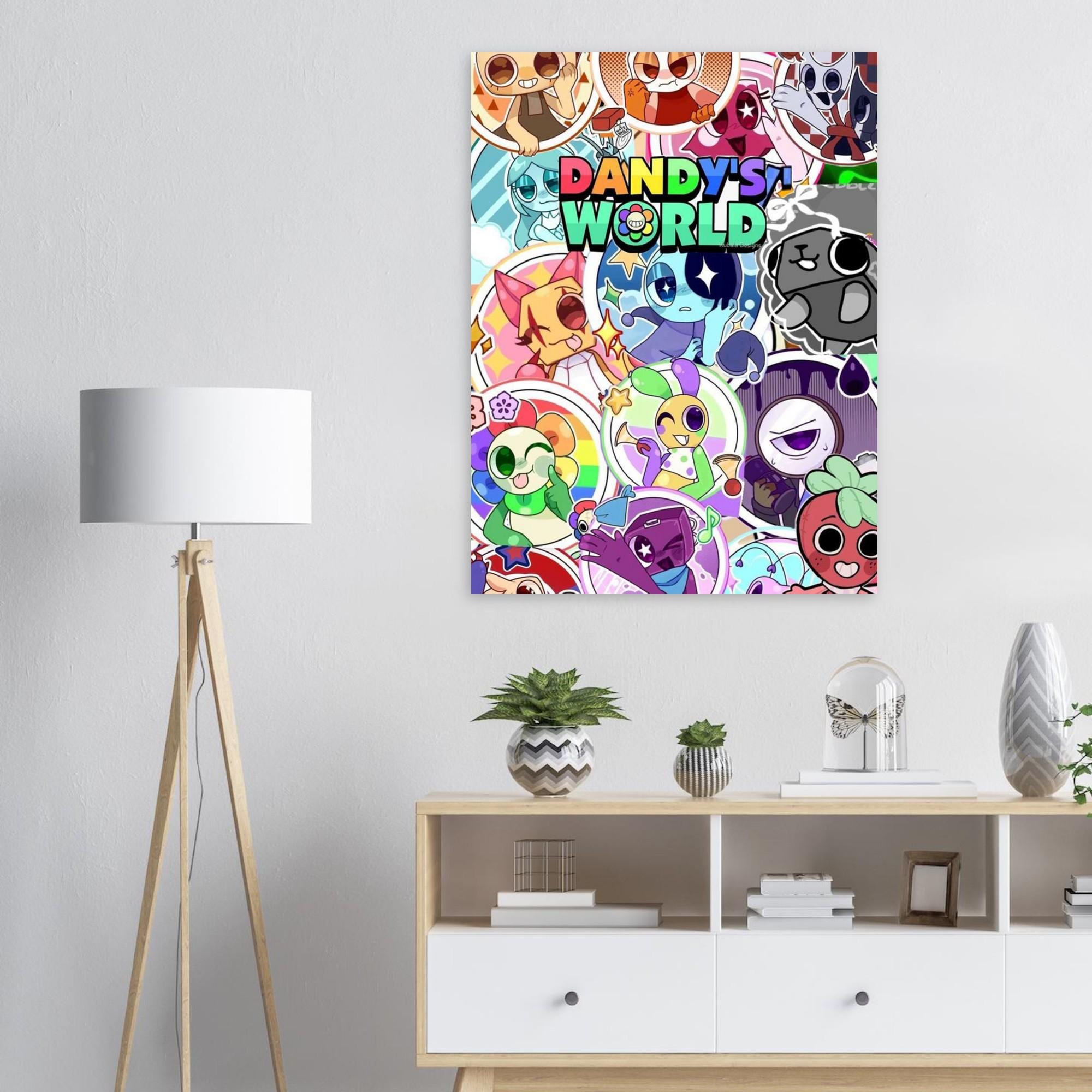 Dandys World Poster | Roblox Wall Art | Colorful Kawaii Aesthetic Print ...