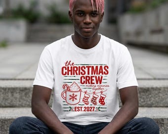 Weihnachtsshirt für die ganze Familie, Weihnachts-T-Shirt mit Motiv, Fröhliche Weihnachten, Winterliches Weihnachtsshirt, Weihnachtsgeschenk