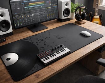 Ultra-Wide Desk Mat for Musicians – Studio Workspace Mouse Pad