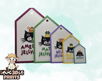 Personalized Jellycat Inspired Name Tag | 3D Printed Nursery Decor