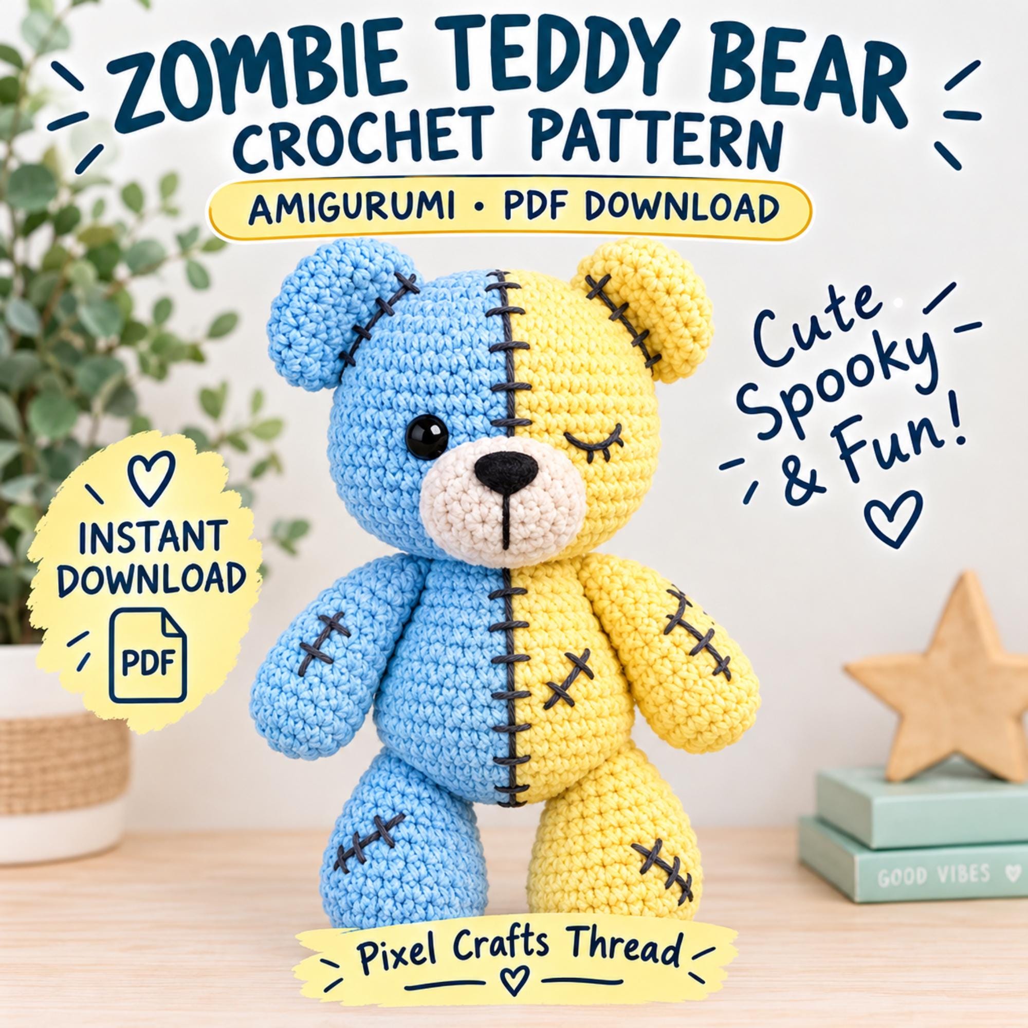 Zombie teddy bear - Etsy 日本