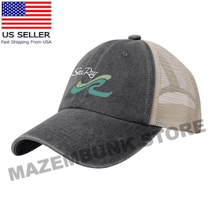 sea ray boat Logo Printed Vintage Washed Trucker Hat – Adjustable Baseball Cap for Men & Women, Casual Street Style, Unisex Cap