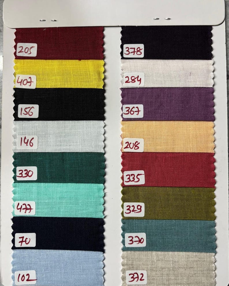 Pure European Linen Fabric by Yard | Soft Washed Garment Medium Weight Cloth | 30+ Colors | 160 GSM 58" Width