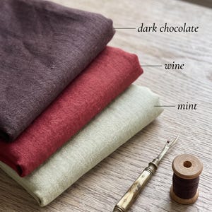 Pure European Linen Fabric by Yard | Soft Washed Garment Medium Weight Cloth | 30+ Colors | 160 GSM 58" Width
