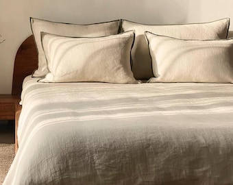 Linnen beddengoedset kingsize | Puur Europees linnen | Ontspannen stijl