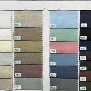 Pure European Linen Fabric by Yard | Soft Washed Garment Medium Weight Cloth | 30+ Colors | 160 GSM 58" Width