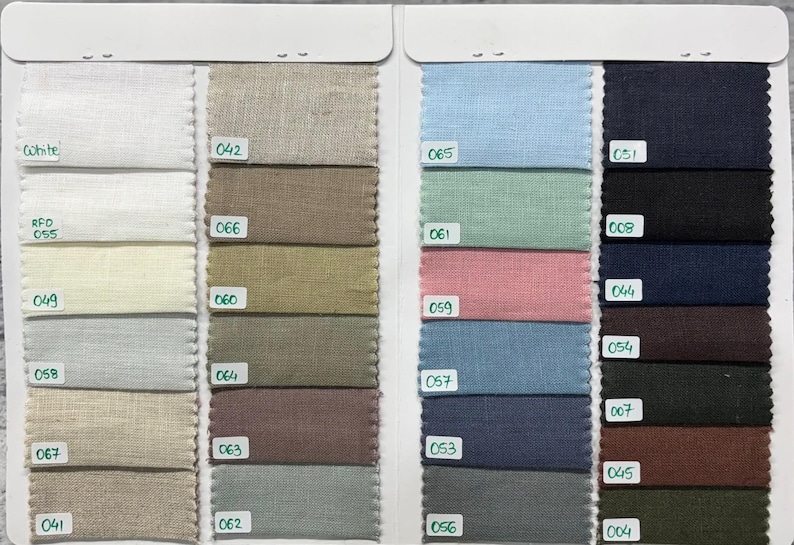Pure European Linen Fabric by Yard | Soft Washed Garment Medium Weight Cloth | 30+ Colors | 160 GSM 58" Width