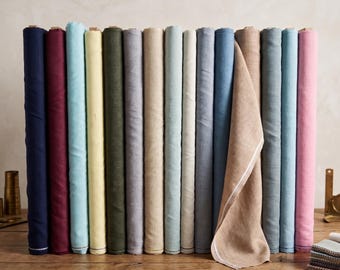 Puur linnen per meter | Zacht gewassen Europees textiel voor kleding en interieur