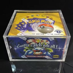 Pokemon 1999 First Edition Shadowless Base Set Booster Box proxy replica fan art