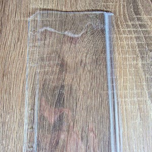 10 Stück A6 Double Clear Hüllen mit Druckverschluss I A6 Binder I ohne Zipper