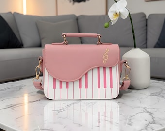 Piano Key Crossbody Bag | Music Lover Shoulder Purse