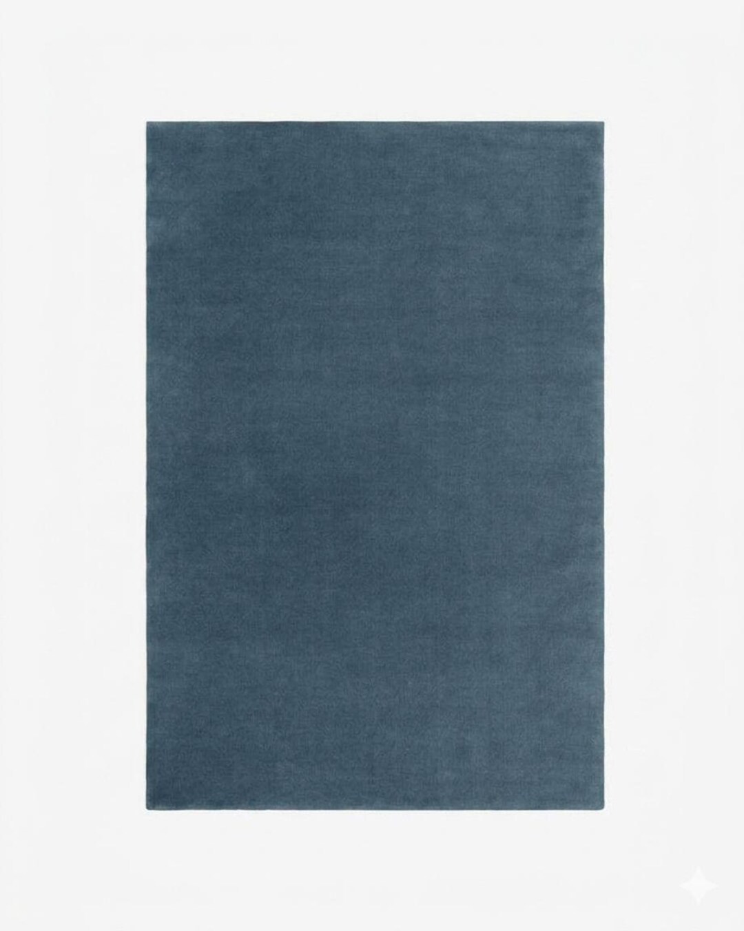 Solid Blue Rugs Solid Blue Wool Rug Hand Tufted Minimalist Area Rug Luxury Modern ...