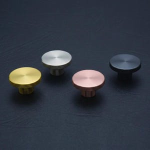 Puxador de gaveta em latão de 30 mm, puxador minimalista para armário, puxador moderno para cômoda, ferragem redonda para armário