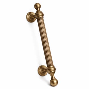 Tirador de puerta AXIS de latón, tirador de armario en oro antiguo, herrajes modernos minimalistas estriados, tirador de cajón de lujo, decoración contemporánea para el hogar, pomo