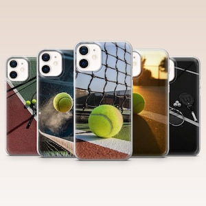 Tennis Phone Case Sports Cover for iPhone 18Pro Max, 17Pro, 16, 15, 14, 13, 12, Samsung S26, S25, S24, S23Fe, A16, A56, Pixel 11, 10, 9Pro