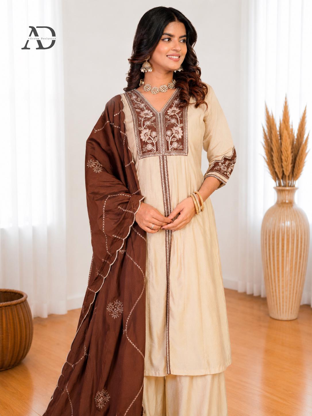 gold and brown wedding dress Pakistani Girls Dress