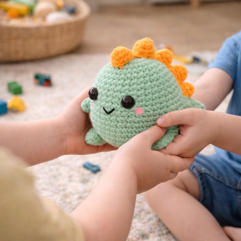 Mini Dino Crochet Pattern | Cute Amigurumi Dinosaur Plush
