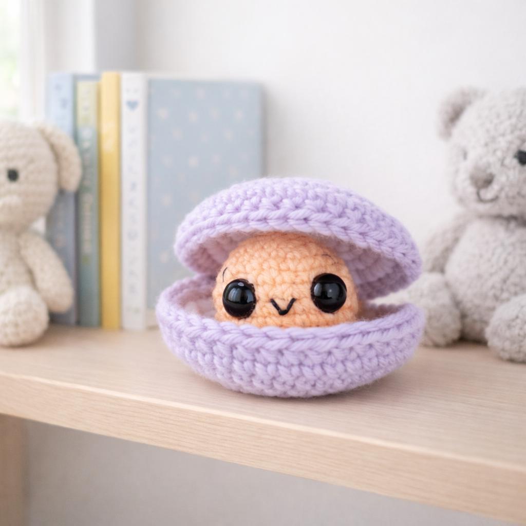 Crochet Pattern Razer Clam Pattern Cleo the Clam Crochet Pattern | Clam Amigurumi Pattern | Sea Animal ...