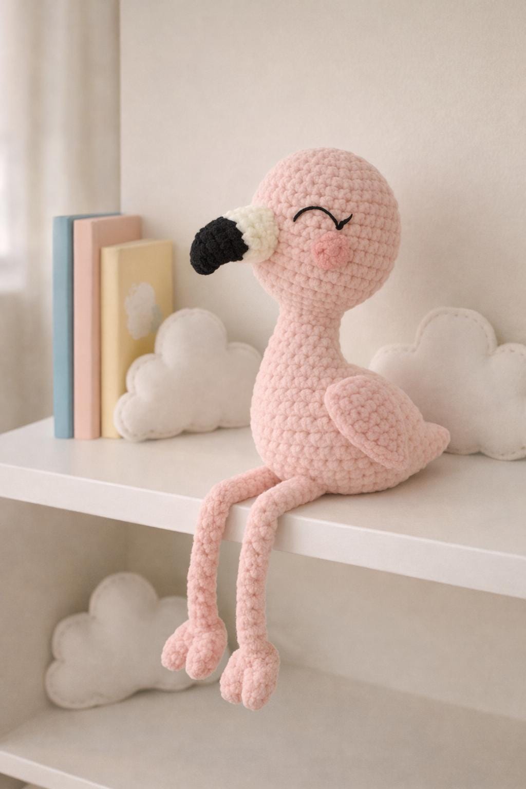 Cute Flamingo Plush Pattern
