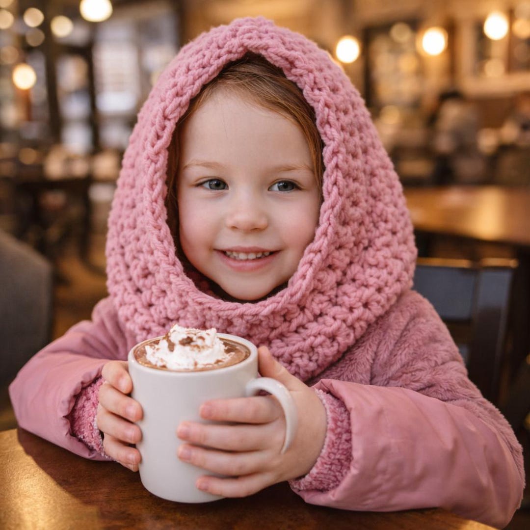Hooded Cowl Crochet Pattern | Cozy Hood Scarf Pattern | Winter Crochet ...
