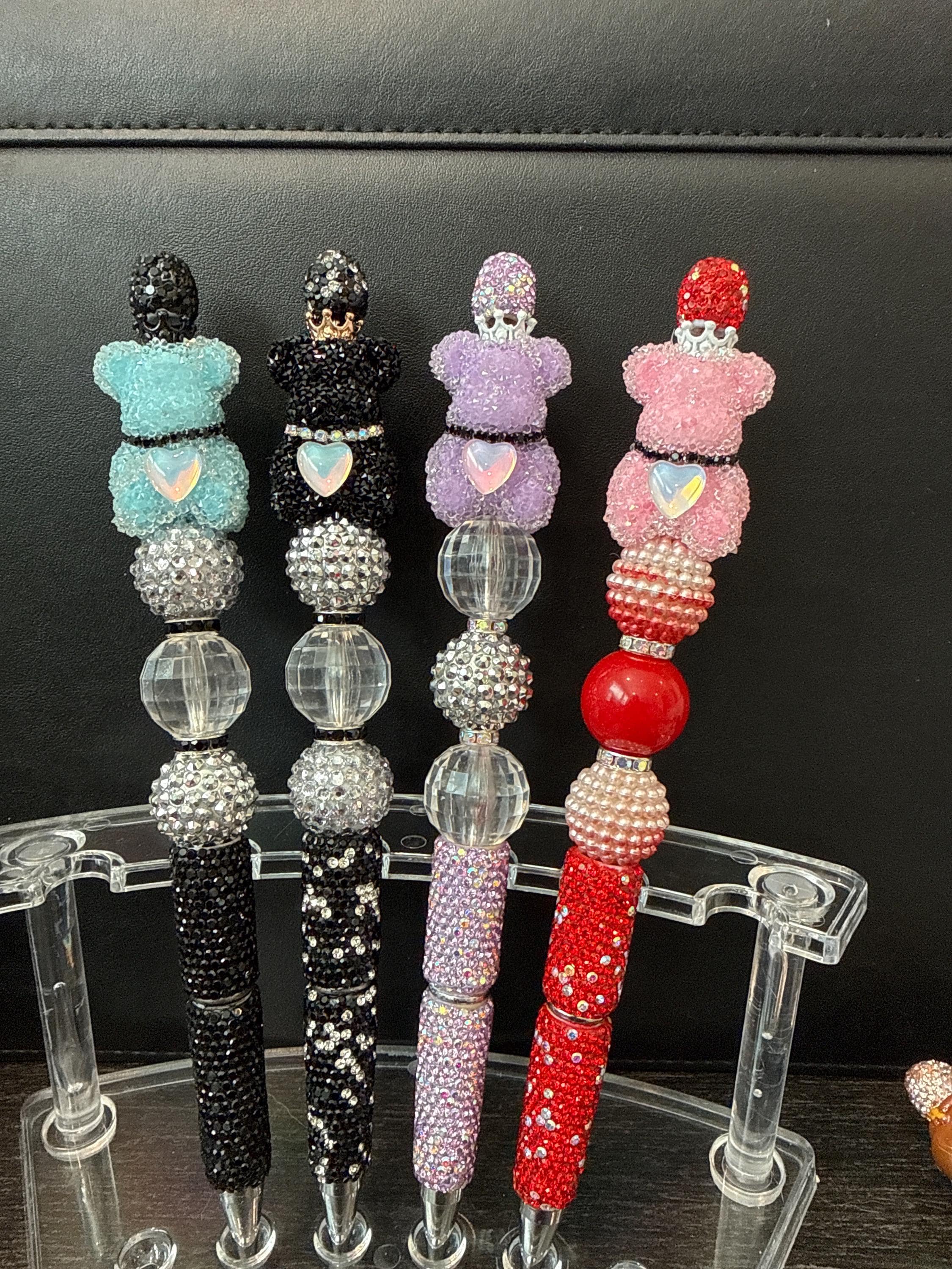 Custom Rhinestone Pens Rhinestone Beaded Pens With Charms – Decorative Writing Tools. Ask ...
