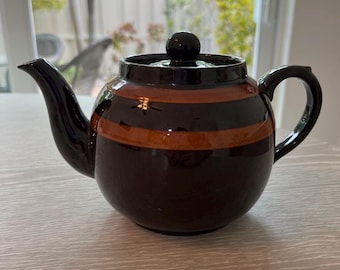 Vintage Globe 2 cup Teapot Made in England – Cottagecore Kitchen Decor