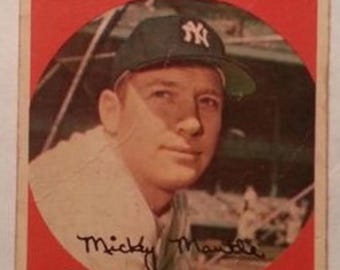 1959 Topps baseball New York Yankees Mickey Mantle #10, YANKEES (HOF)