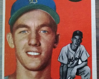 1954 Topps baseball Al Kaline carte recrue # 201, DETROIT TIGERS (HOF)