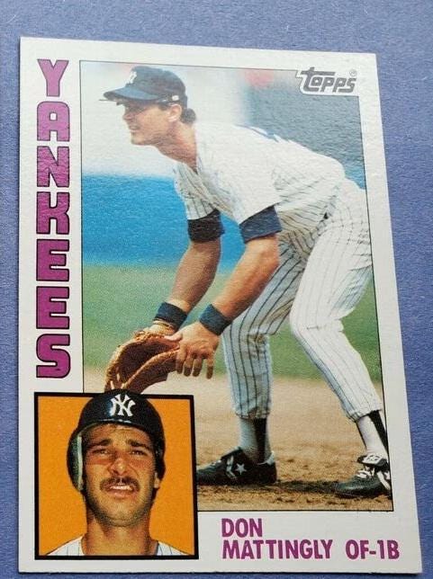 Don Mattingly Card - Etsy Don Mattingly Card - Etsy