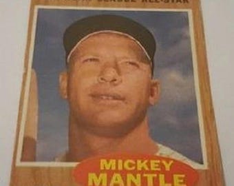 1962 Topps baseball New York Yankees Mickey Mantle #471, YANKEES, (HOF)