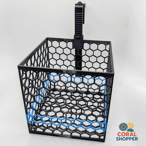 Custom Color XL Aquarium Media Basket - Reef Sump Refugium Box - Live Rock & Macro Algae Rack - Pod Shuttle Ready