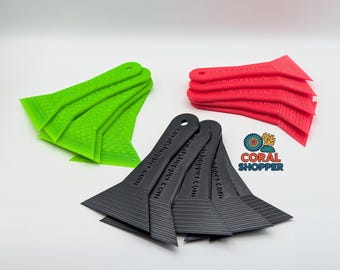 Aquarium Scraper 5 Pack - Acrylic & Reef Safe - No Scratch Algae Cleaner - Multiple Colors