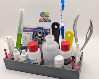 Universal Aquarium Test Kit Tool Organizer, Caddy, Holder - For Salifert, Red Sea