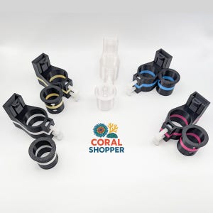 Universal Tank Hose Holder & Tube Clamp - Aquarium Water Change Mount - Terrarium Fogger Pipe Clip - Hydroponics Rack Mount
