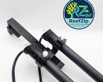 ReefZip Dual Aquarium Heater Holder fits Rimmed or Rimmless Reef Sumps