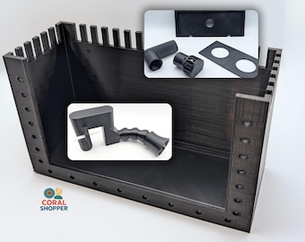EasyFlow Overflow and Return Kit for Saltwater / Reef Aquarium, DIY 800gph
