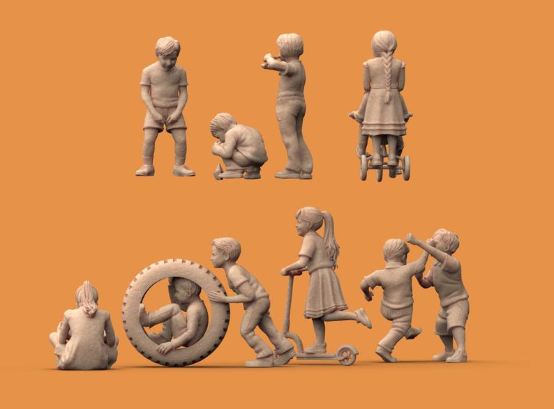 Child Figure Children Figures 1/56 1/48 1/43 1/35 1/32 1/30 1/24 1/22 Scale Grey ...