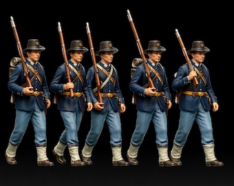 Iron Brigade Union Infantry 1:30 Scale Resin Figures – American Civil War Diorama Model